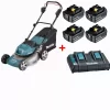 Makita Tondeuse 36 V => 2 X 18 V 46 Cm - DLM460Z + Chargeur Rapide 14.4V à 18V - DC18RD - 196933-6 + Batterie BL1840 Set 18V 4.0 Ah - 197265-4 -Jardin Soldes lot70311
