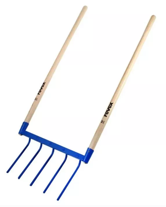 Fourche Aératrice 5 Dents Courbes REVEX Emmanchée - 130372 3 Fourche Aératrice 5 Dents Courbes REVEX Emmanchée - 130372